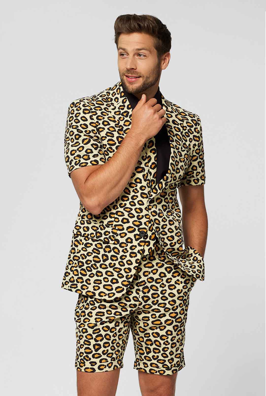 Mens leopard print suit jacket online