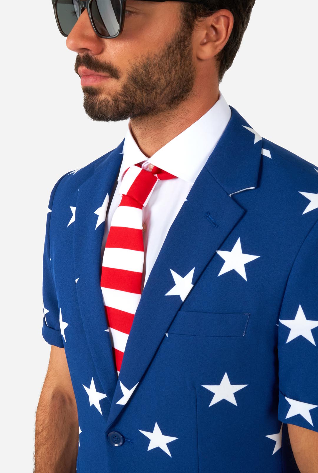 Summer Stars and Stripes, USA Flag Summer Suit