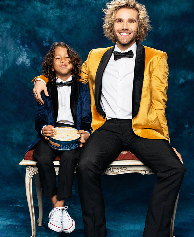 group of young guys wearing dinner jackets